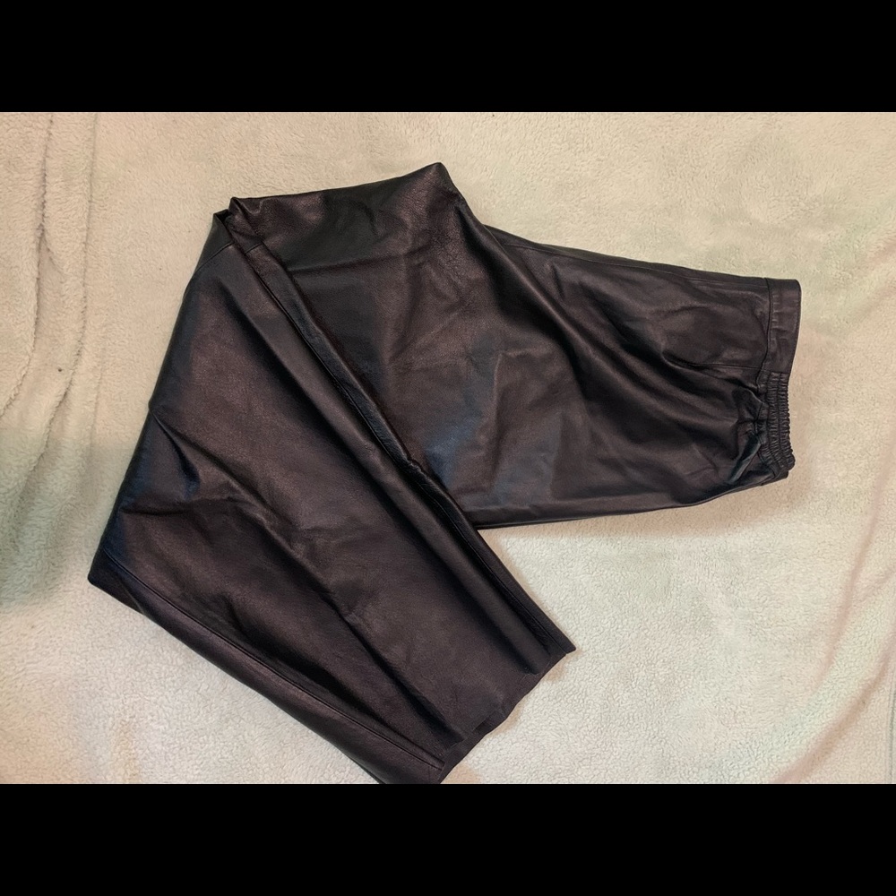 Genuine leather Maggie Barnes leather pants